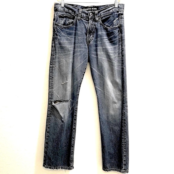 Express Other - Express Men's loose fit boot cut Blue Jeans 31x32